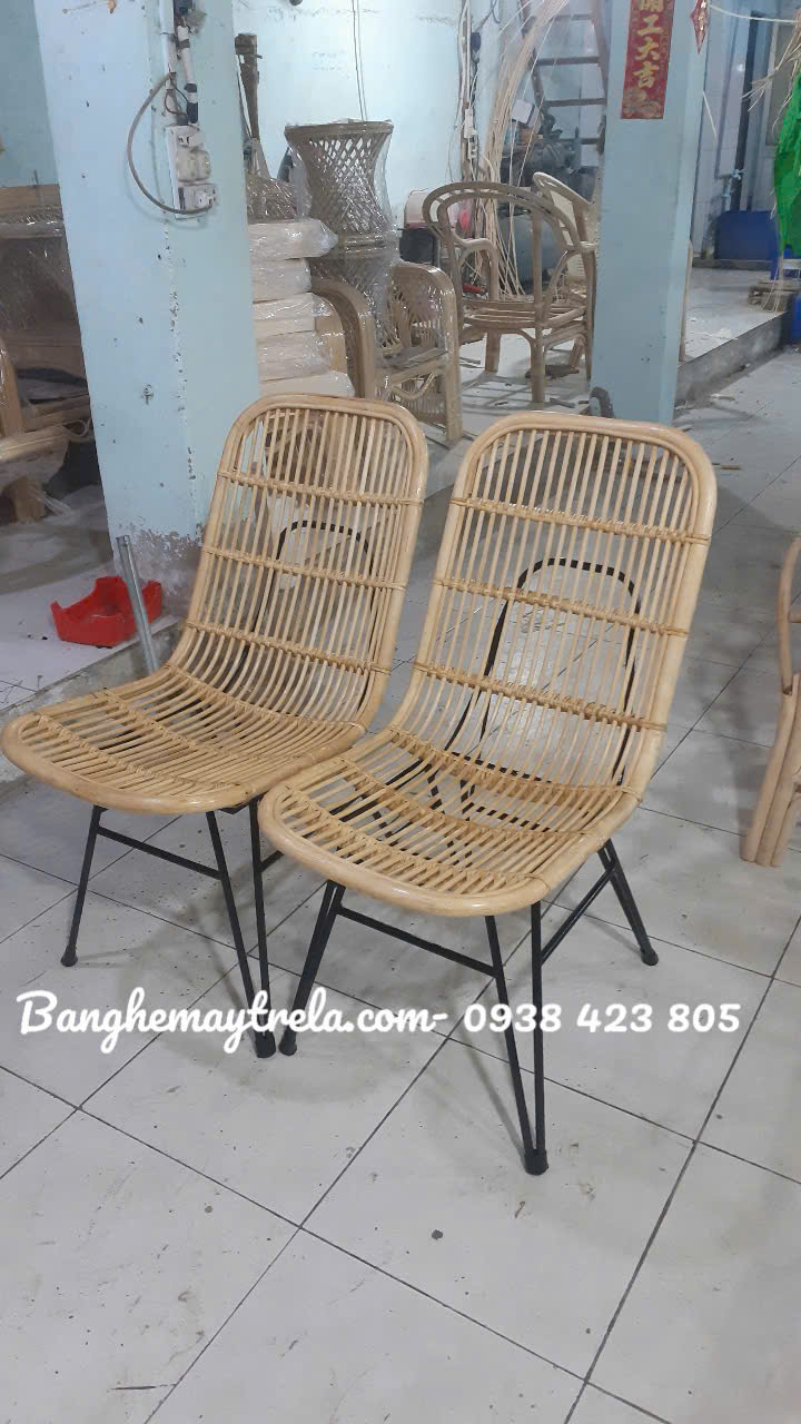 Ghế mây chân sắt giá rẻ